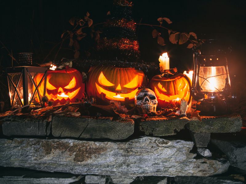Hình ảnh lồng đèn quả bí ngô trong lễ hội halloween