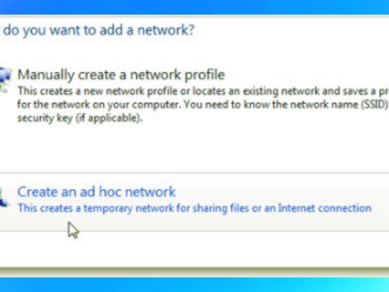 Cách chia sẻ kết nối internet bằng Windows 7